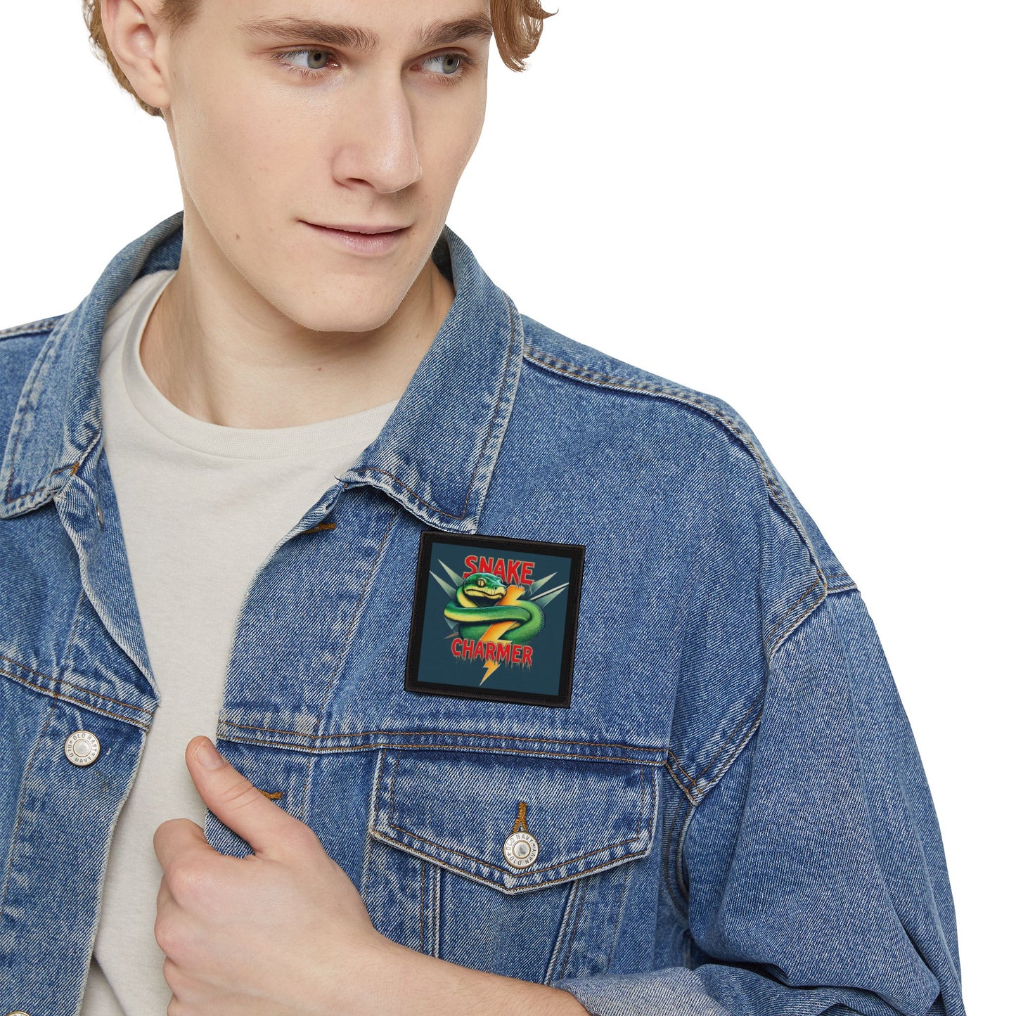 Snake Charmer Iron-On Patches - Cool Graphic Patches for Jackets, Bags, DIY Fashion, Embroidery Patch, Retro Style